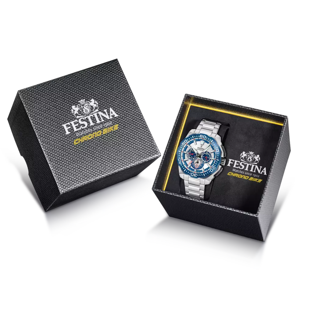FESTINA HERRENARMBANDUHR CHRONO BIKE F20724/1 SILBERFARBENES STAHLARMBAND(Kopie)